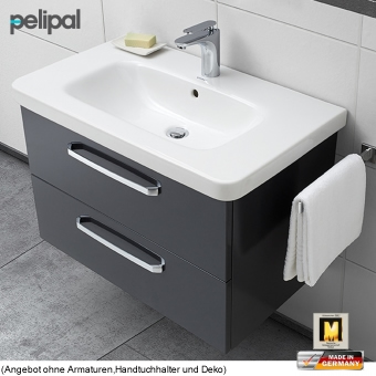 Pelipal 9005 Waschtisch als Set 80 cm Duravit mit 2 Auszügen 