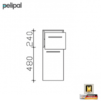 Pelipal 6005 Highboard 73 cm 1 Tür 1 Auszug 
