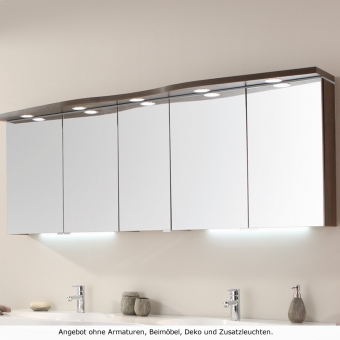 Puris 4life Swing Spiegelschrank 180 cm mit LED Einbaustrahlern 