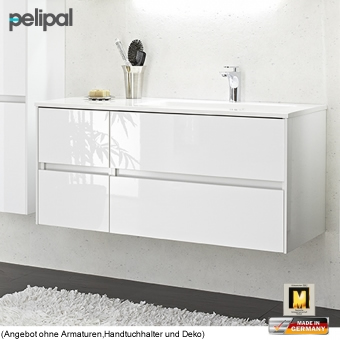 Pelipal 6010 Waschtisch als Set 113 cm mit Unterschrank 4 Auszügen 