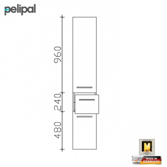 Pelipal 6005 Hochschrank 168 cm 2 Türen 1 Auszug 