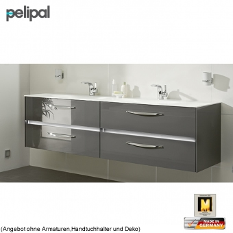 Pelipal 6010 Waschtisch als Set 183 cm mit Doppelwaschtisch 