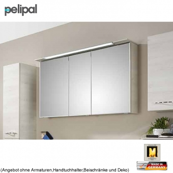 Pelipal 6110 Spiegelschrank 120 cm mit LED-Kranzbeleuchtung 