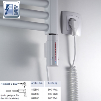 HSK Heizstab 3 mit LED für Dauerbetrieb - Elektrobetrieb 