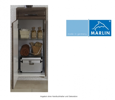 Marlin Badmöbel Highboard 40 cm mit Tür und Auszug 