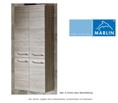 Marlin Badmöbel Mittelschrank 60 cm mit 4 Türen 