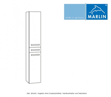 Marlin Motion Hochschrank 40 cm mit 2 Türen und Auszug 