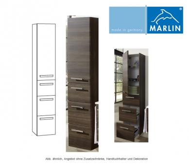 Marlin Motion Hochschrank 40 cm mit Tür und 3 Auszügen 