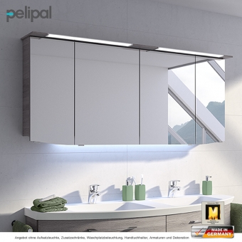 Pelipal Cassca Spiegelschrank 160 cm inkl.Kranz-Beleuchtung und 4 Türen 