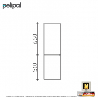 Pelipal 6010 Midischrank 121 cm mit 2 Türen 