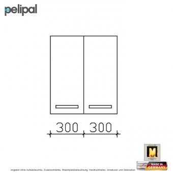 Pelipal 7005 Wandschrank mit 2 Türen 70 cm 