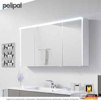 Pelipal 6010 Spiegelschrank 133 cm mit LED-Profil und Lichtkranz 