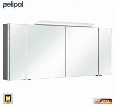Pelipal neutraler Spiegelschrank S10 LEDplus 172 cm mit LED Aufbauleuchte 