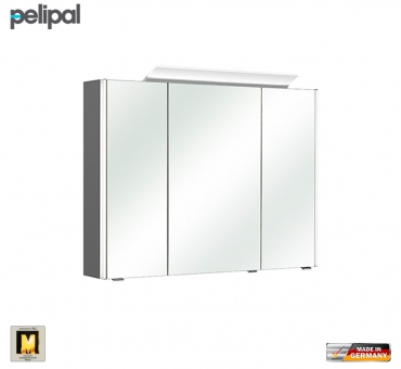 Pelipal neutraler Spiegelschrank S10 LEDplus 92 cm mit LED Aufbauleuchte 