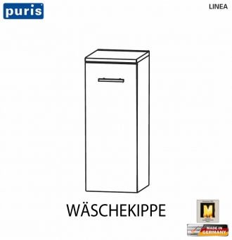 Puris LINEA Highboard 30 cm Breite - Wäschekippe 