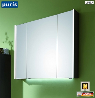 Puris LINEA Spiegelschrank 70 cm mit seitlichen LED-Profilen - S2A437079 