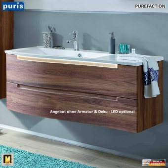 Puris Purefaction Waschtisch-Set 120 cm rechts Version 