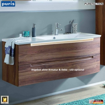 Puris Purefaction Waschtisch-Set 120 cm links Version 