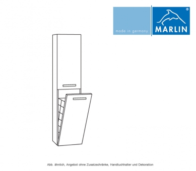 Marlin Scala Hochschrank mit Wäschekippe 40 cm 