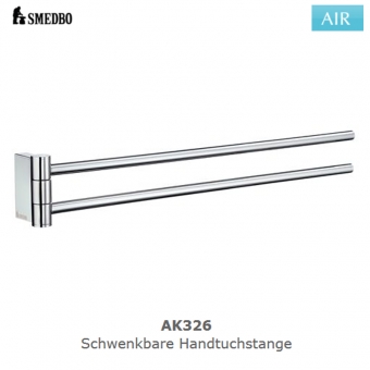 Smedbo AIR Handtuchhalter doppelt - AK326 