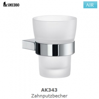 Smedbo AIR Zahnputzbecher mit Porzellan - AK343 