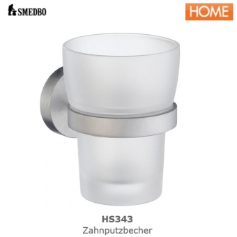 Smedbo HOME Zahnputzbecher mit Porzellan, matt - HS343 