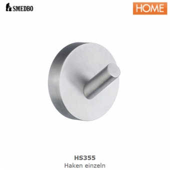 Smedbo HOME Handtuchhalter, Handtuchhaken einzeln, matt - HS355 
