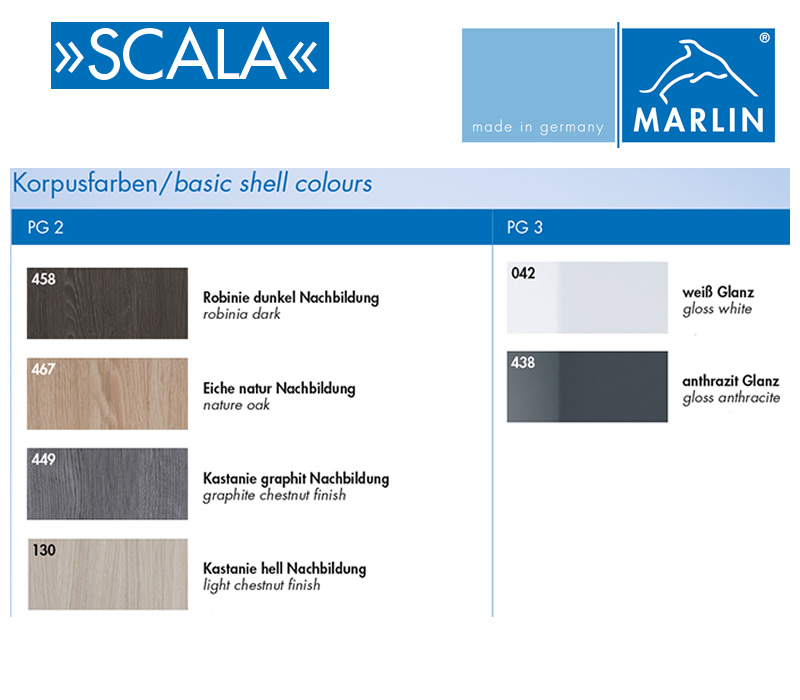 cm Scala 3 Impulsbad Hochschrank Marlin 40 Auszüge |